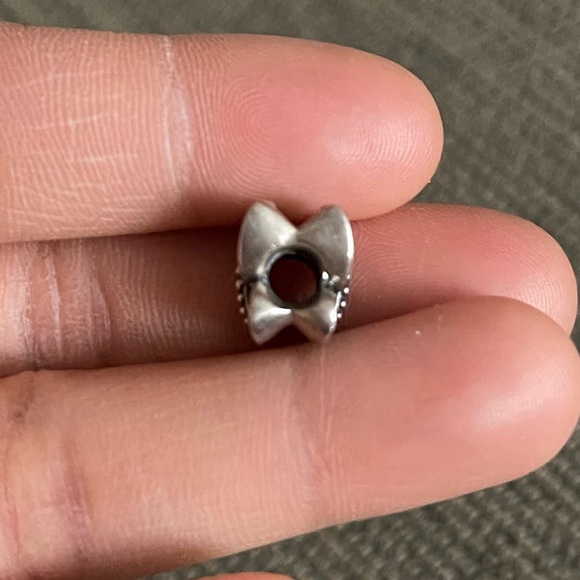 Retired Pandora Dazzling Purple Butterfly Charm Purple & Clear CZ - Picture 7 of 9